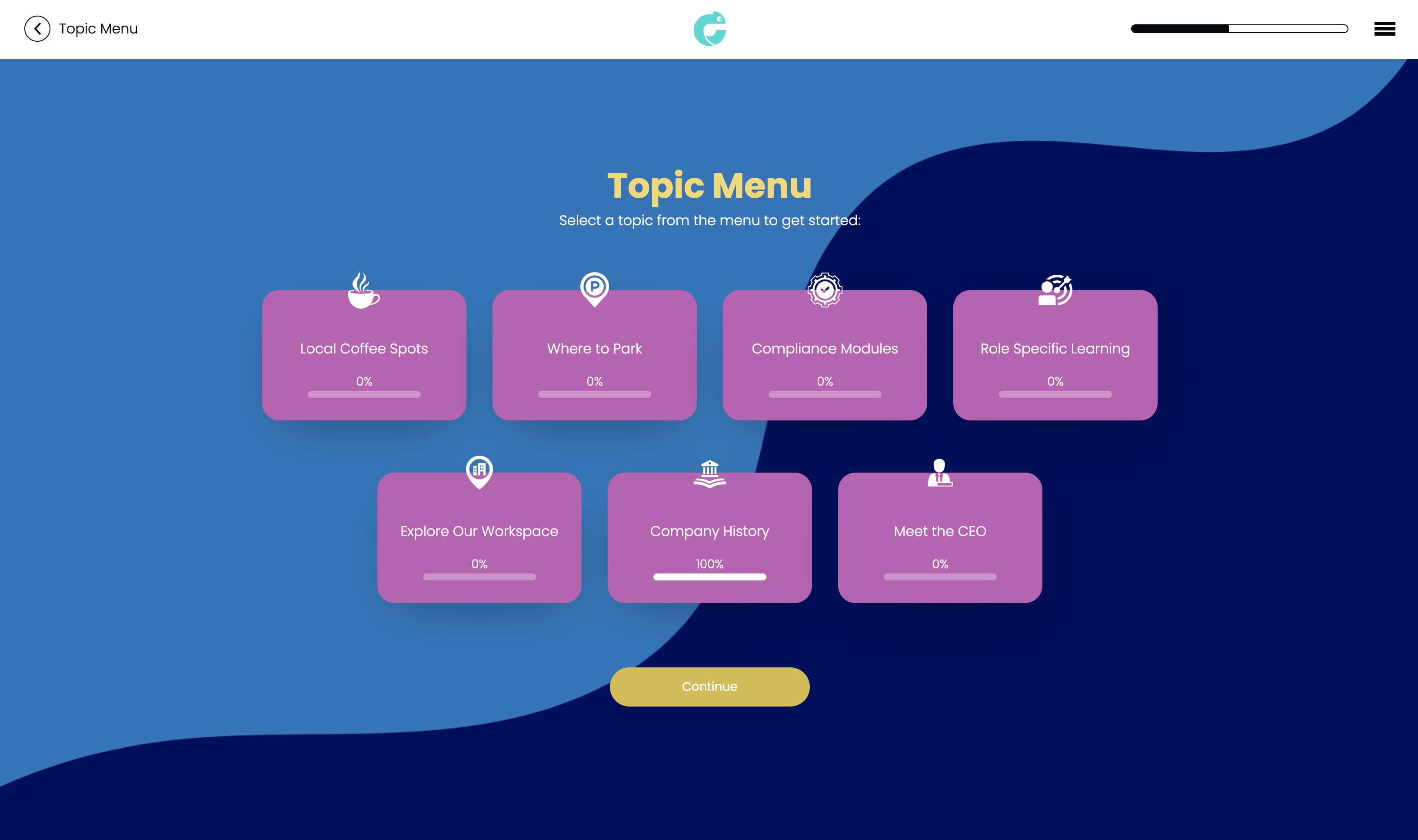 Onboarding Topic Portals